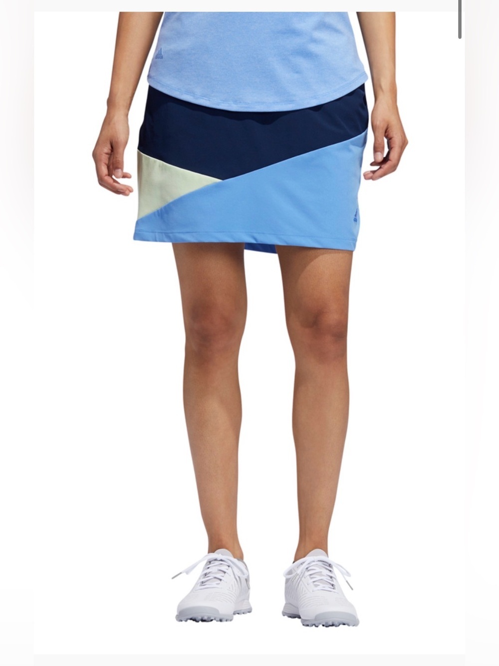 Adidas | NWT Ladies Colourblocked Night Indigo Golf Athletic Skort L - Picture 4 of 9